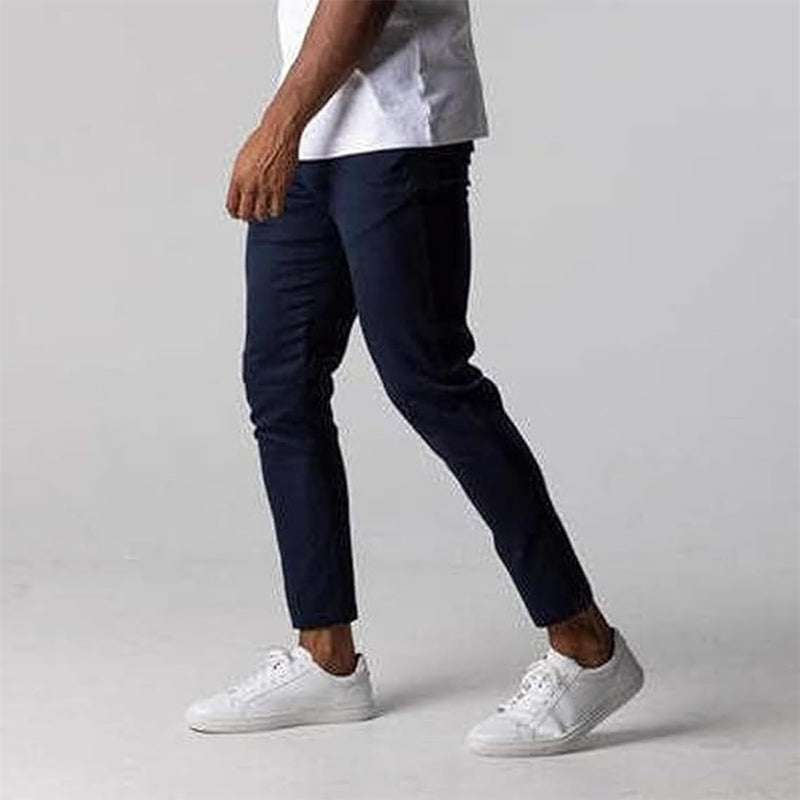 AboveSun Bizgent - Pantalones Bizgent Active Chinos para hombre, pantalones Active Chinos, pantalones elásticos ajustados para hombre