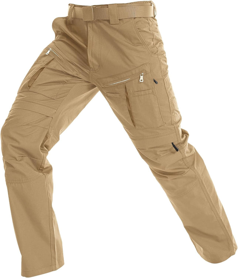 [COMPRA 1 y LLEVA 3 + REGALO] Pantalones INDESTRUCTIBLES TACTICOS,Cargo, Elástico, Múltiples Bolsillos, Militar