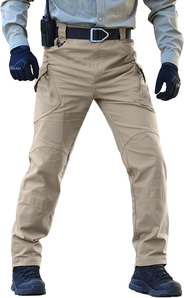 NAVEKULL - Pantalones tácticos militares para hombre, tejido Ripstop, ligeros, de algodón elástico, para combate, para senderismo al aire libre